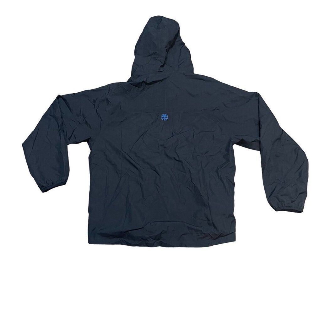 Timberland Weathergear Hooded Jacket XL Navy Blue Full Zip Weather Proof Hoodie - Picture 2 of 6